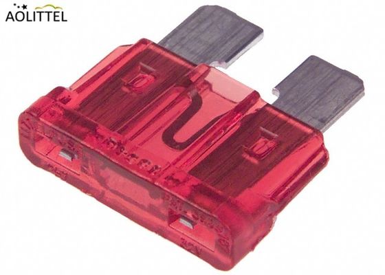 Tipo enchufable automotriz fusible auto de vivienda plástico de la cuchilla del ATC de la talla media roja 10A con cinc o la aleación de aluminio