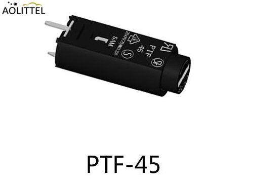 Tenedor cilíndrico PTF-45 del fusible del PWB de la vertical 5x20m m de Shocksafe 10 amperios 250 voltios con el tapón de tuerca 10 milímetros de espaciamiento del Pin