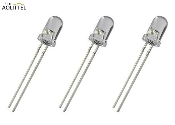 diodos electroluminosos enchufables claros blancos ultra brillantes redondos LED del top LED RGB de 3m m