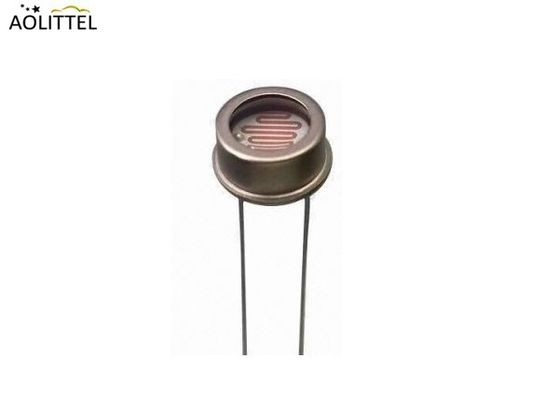 Sensor de la luz del fotorresistor del LDR de la encapsulación del metal del diámetro 5m m con resistencia oscura 0.2-20 MOhm