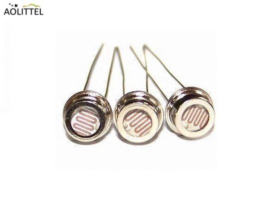 Sensor de la luz del fotorresistor del LDR de la encapsulación del metal del diámetro 5m m con resistencia oscura 0.2-20 MOhm