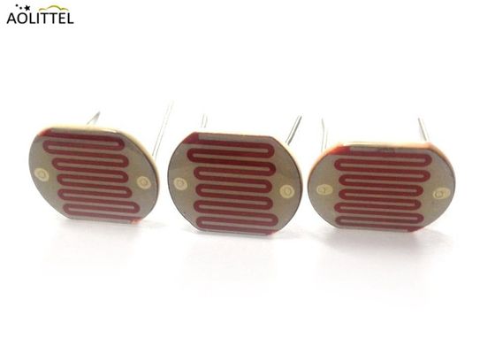 LDR dependiente de la luz de cerámica 25528 del resistor de la célula fotoconductora del fotorresistor de 25m m Pacakge con la resistencia ligera 10-20K