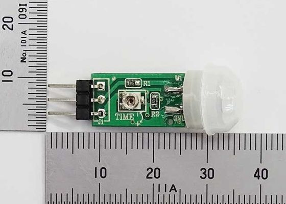 sensor de movimiento infrarrojo pasivo del módulo miniatura del regulador PIR Dectector de 3M-5m SB412 con el resistor del PWB de la lente de Fresnel