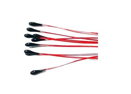 Termistor miniatura barnizado exacto 30KOhm 3953 de la gota NTC del sensor del alambre del uso médico con el alambre esmaltado Bendable