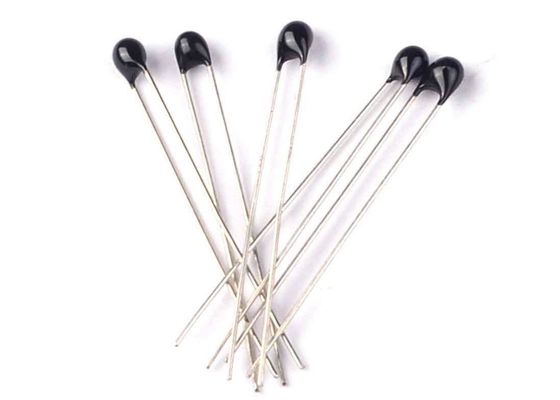 Termistor negro 3KOhm 3950 del resistor termal NTC de la encapsulación de la resina de epoxy MF52 para el sensor de temperatura miniatura