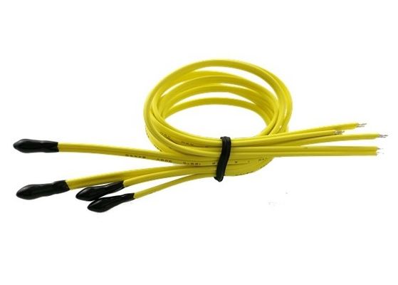 El epóxido conductor AEC-Q200 selló termalmente el termistor 30KOhm 3950 de la gota NTC con el cable de UL4411 24AWG 2C 125C 300V