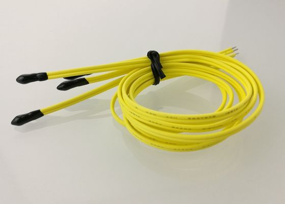 El epóxido conductor AEC-Q200 selló termalmente el termistor 30KOhm 3950 de la gota NTC con el cable de UL4411 24AWG 2C 125C 300V