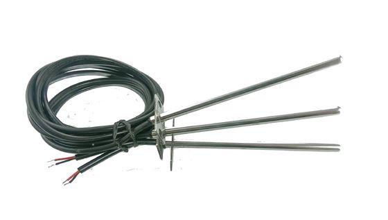 Sensor de temperatura micro del conducto del refrigerador 10K 3380 600m m con el soporte del reborde del acero inoxidable para el aire acondicionado central
