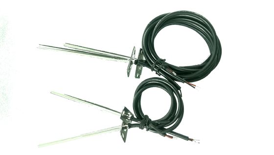 Sensor de temperatura micro del conducto del refrigerador 10K 3380 600m m con el soporte del reborde del acero inoxidable para el aire acondicionado central