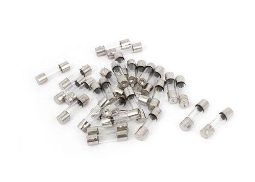 El cUL 2A 250V de la UL aprisa ayuna el vínculo con terminales axiales 500pcs del fusible de cartucho del fusible 2AL250V del tubo de cristal del soplo 3x10m m F por bolso