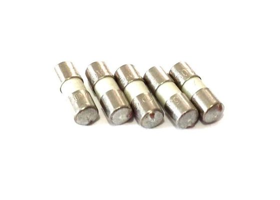Fusible de cerámica No-restaurable con terminales axiales 2.5A 250VAC del tubo del tiempo de la respuesta rápida el un con el soplo rápido de 3.6x10m m escoge el casquillo