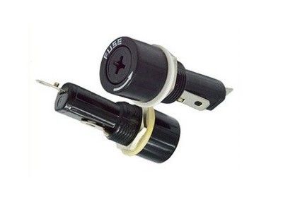 Tenedor vertical Choque-seguro ranurado H3-02 10A 250VAC del fusible del PWB del soporte de Fingergrip del casquillo para el fusible cilíndrico del tubo de cristal de 5x20m m