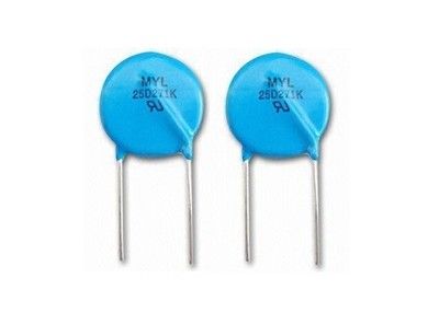 Resistor rápido 25D101K 100V del varistor del óxido de cinc de la respuesta VDR 25m m de la supresión de la sobretensión para la protección contra sobrecargas