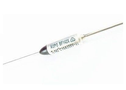 Fusible con terminales axiales termal del termóstato de la temperatura de caja metálica del TF 142℃ 250V 16A BF142X del fusible del atajo de Aupo con VDE ROHS CCC