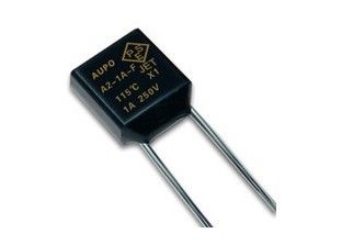 Fusible termal de la temperatura de la aleación del cuadrado del TF 115℃ 250V 1A A2-1A-F del fusible del atajo de Aupo con los certificados del VDE PSE CCC KTL de la UL CUL