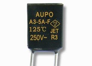 El fusible termal actual grande No-restaurable del atajo de CeramicType de la caja cuadrada liga TCO A5-25A-F Tf 135C 25A 250VAC