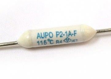 Vivienda de cerámica del fusible termal axial del atajo de 102 grados con resistencia interna baja