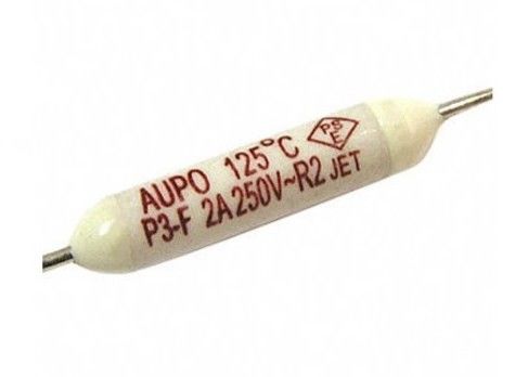 Atajo termal de cerámica 125C 250V 2A del TF del fusible de la pelotilla Subminiature de Aupo P3-F Pico con terminales axiales para el aire acondicionado