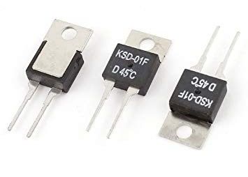 TO-220 atajo termal Fus del reset del paquete KSD-01F 85C NC de la temperatura del control del termóstato bimetálico auto cerrado normal del interruptor
