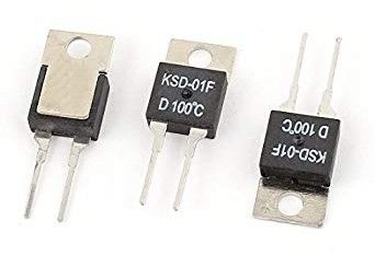 TO-220 atajo termal Fus del reset del paquete KSD-01F 85C NC de la temperatura del control del termóstato bimetálico auto cerrado normal del interruptor