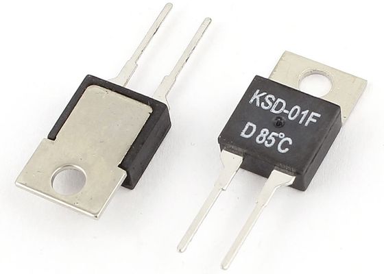 TO-220 atajo termal Fus del reset del paquete KSD-01F 85C NC de la temperatura del control del termóstato bimetálico auto cerrado normal del interruptor