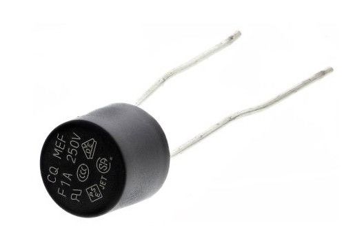 VDE Subminiature del MEF 001 F1A 250V 8.35x7.7m m del fusible del casquillo plástico cilíndrico temporario rápido con el paquete del bulto de la cinta