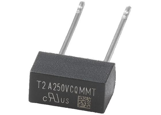 UL micro del fusible 8.35x5x3.95m m 2A 250V 300V 400V TUV CQC kc PSE de MMT de la serie de la caja plástica de tiempo de la ventaja radial más fina del retraso