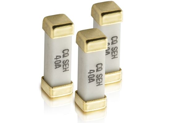 12.3x4.45x4.45m m ELLA de cerámica cuadrado plateada oro del fusible 60V 40A de los casquillos SMD del latón de la serie para el poder del sistema del almacenamiento