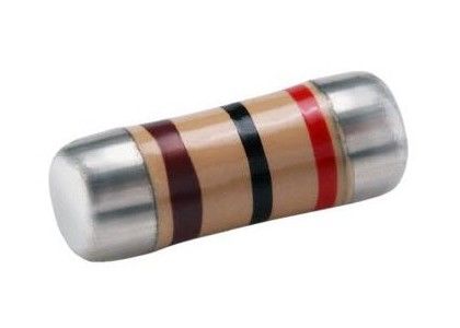 El alambre fusible sin plomo del regulador de sobretensiones 0204 0207 0309 SMD hiere los resistores de película metálica 0.125W 0.25W 0.5W 1W 2W del carbono de MELF