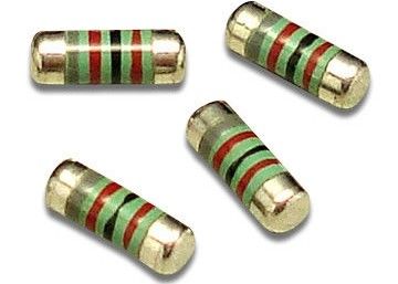El alambre fusible sin plomo del regulador de sobretensiones 0204 0207 0309 SMD hiere los resistores de película metálica 0.125W 0.25W 0.5W 1W 2W del carbono de MELF
