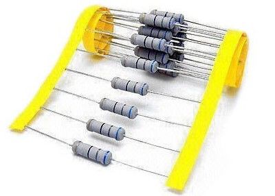 resistor de película metálica fusible ininflamable rápido 0.1OHM-1KOHM de 0.25W 0.5W 0.6W 1W 2W 3W