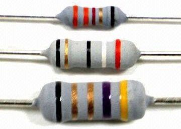 resistor de película metálica fusible ininflamable rápido 0.1OHM-1KOHM de 0.25W 0.5W 0.6W 1W 2W 3W
