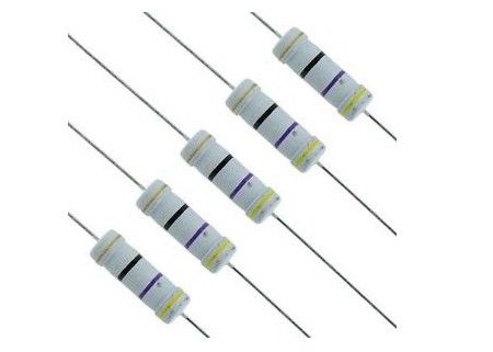 Gris de revestimiento de óxido miniaturizado del ohmio 2485 del resistor 470R 5W 700V 470 del metal inflamable de MOF