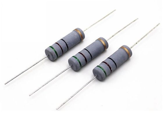 Gris de revestimiento de óxido miniaturizado del ohmio 2485 del resistor 470R 5W 700V 470 del metal inflamable de MOF