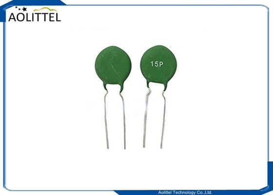 echada 5m m 100R del PTC 15P 15m m del termistor de 15m m 120 verde del resistor termal 200mA del grado para el circuito de la CA de las telecomunicaciones
