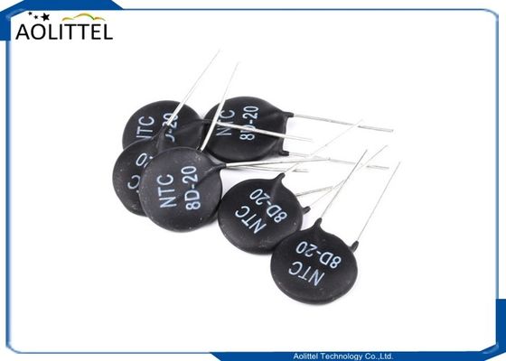Limitador actual de la avalancha de los termistores 8D-20 8D20 8ohms 6Amp 20m m del poder NTC de la protección de circuito MF72