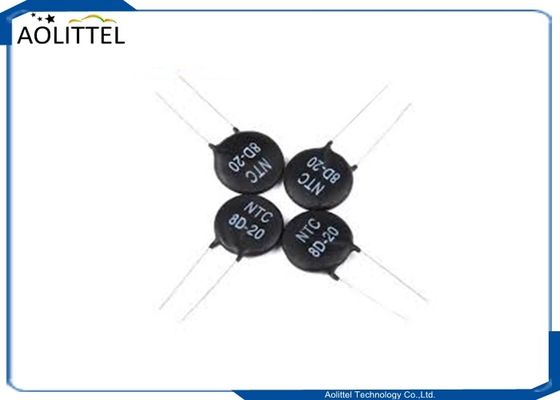 Limitador actual de la avalancha de los termistores 8D-20 8D20 8ohms 6Amp 20m m del poder NTC de la protección de circuito MF72