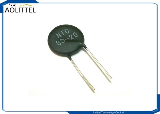 Limitador actual de la avalancha de los termistores 8D-20 8D20 8ohms 6Amp 20m m del poder NTC de la protección de circuito MF72