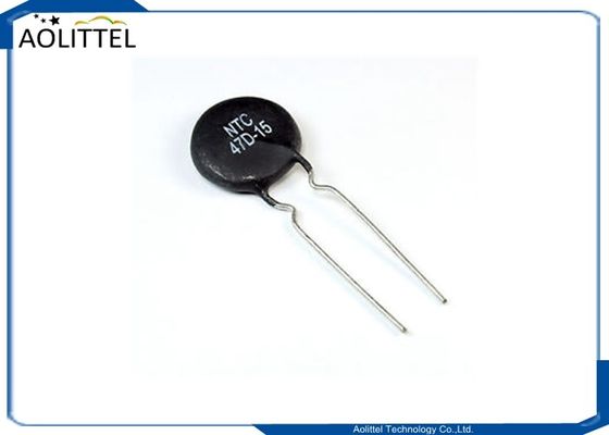 Resistor termal 47Ohm 15m m 3A Current Inrush Limited del resistor NTC 47D-15 47D15 del termistor del disco NTC