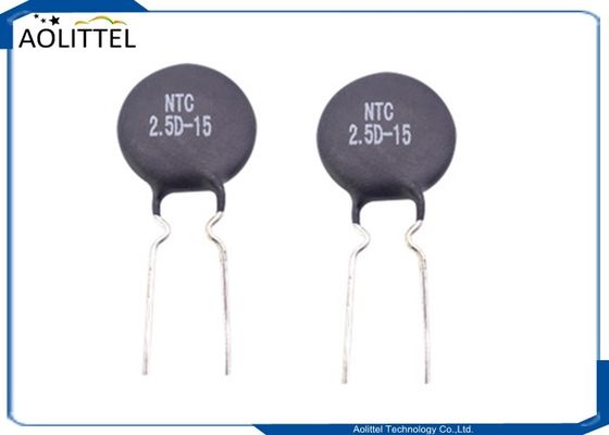 Echada negativa 7.5m m del coeficiente de temperatura 7A del ohmio 15m m del termistor 2.5D-15 2,5 del disco NTC