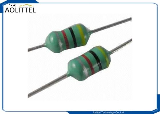 bobina inalámbrica del cargador de 0.22uH 400mA 0.4Ohm 25.2MHZ, código de color fijo axial del inductor de la obstrucción revestida de epoxy 2.8x4.8m m